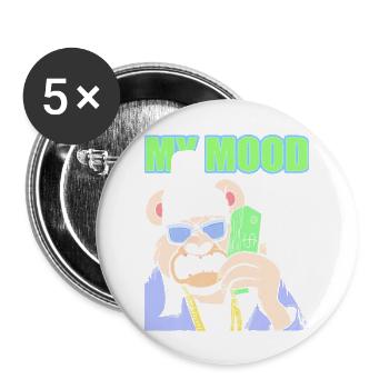 G BOOZ My Mood - Buttons large 2.2'' (5-pack) - white