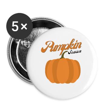 The halloween Season Pumpkin Autumn Tree Orange - Buttons large 2.2'' (5-pack) - white
