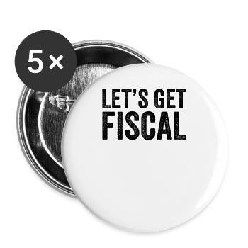 Let's Get Fiscal Accountant Bookkeeper CPA Funny - Buttons large 2.2'' (5-pack) - white