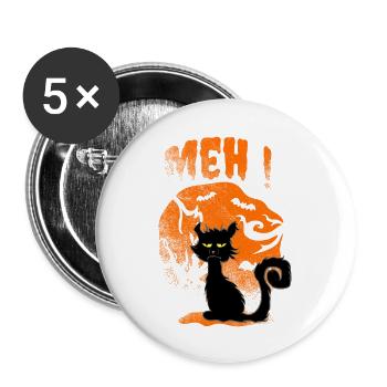 meh chat - Buttons large 2.2'' (5-pack) - white