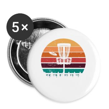 Best Grandpa By Par Father's Day Disc Golf Grandad - Buttons large 2.2'' (5-pack) - white