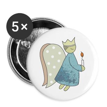 Christmas angel. - Buttons large 2.2'' (5-pack) - white