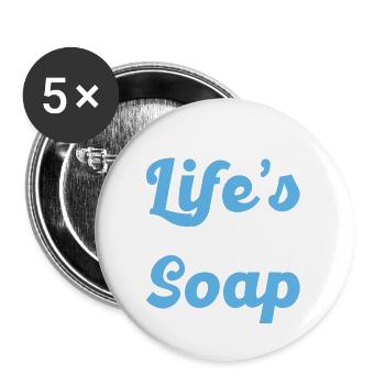 Soap Making Gift Homemade Soap Maker - Buttons large 2.2'' (5-pack) - white