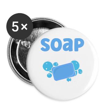 Soap Making Gift Homemade Soap Maker - Buttons large 2.2'' (5-pack) - white