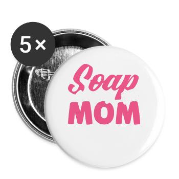 Soap Making Gift Homemade Soap Maker - Buttons large 2.2'' (5-pack) - white