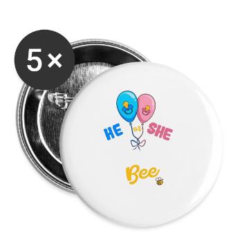 He or She Grandad To Bee Best Grandpa Ever - Buttons large 2.2'' (5-pack) - white