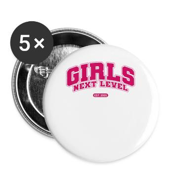 Girls Next Level Merch - Buttons large 2.2'' (5-pack) - white