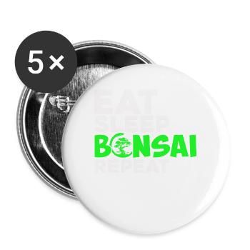 Bonsai Tree Owner Gift Bonsai Tree Gardening - Buttons large 2.2'' (5-pack) - white