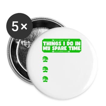 Bonsai Tree Owner Gift Bonsai Tree Gardening - Buttons large 2.2'' (5-pack) - white