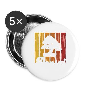 Bonsai Tree Owner Gift Bonsai Tree Gardening - Buttons large 2.2'' (5-pack) - white