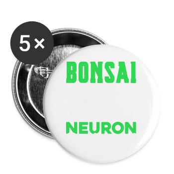 Bonsai Tree Owner Gift Bonsai Tree Gardening - Buttons large 2.2'' (5-pack) - white