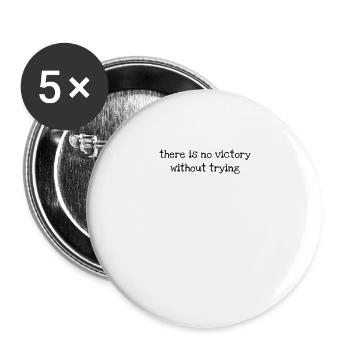 Short Religious christian inspirational Quote - Buttons large 2.2'' (5-pack) - white