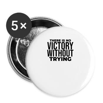 Short Religious christian inspirational Quote - Buttons large 2.2'' (5-pack) - white