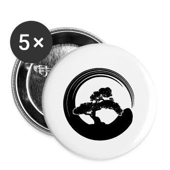 Bonsai Funny Japanese Bonsai Tree Whisperer Gift - Buttons large 2.2'' (5-pack) - white