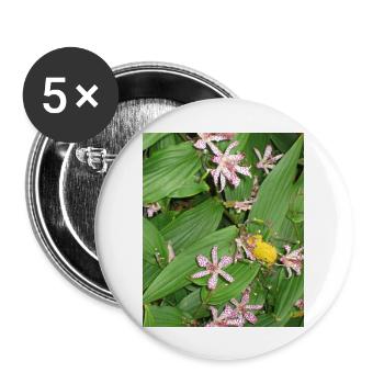 Floral Wall Art Entryway Wall Decor - Buttons large 2.2'' (5-pack) - white