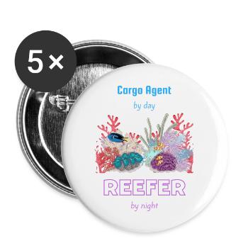 Reefer 20230109T223810082 red - Buttons large 2.2'' (5-pack) - white