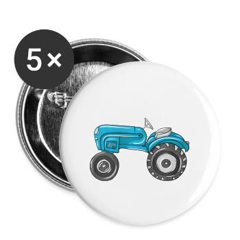 Just A Boy Who Loves Tractors Lover Farmer Tractor - Buttons large 2.2'' (5-pack) - white