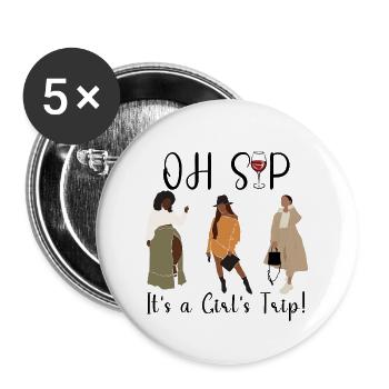 Girls Trip - Buttons large 2.2'' (5-pack) - white