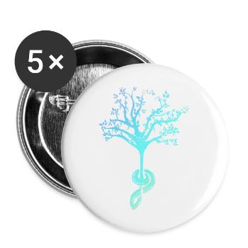 Orchestra Classical Music Notes Musician Tree - Buttons large 2.2'' (5-pack) - white