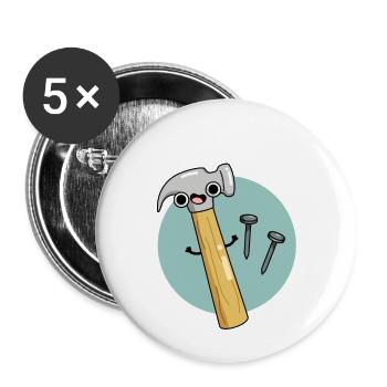 Nailed It Tool - Buttons large 2.2'' (5-pack) - white