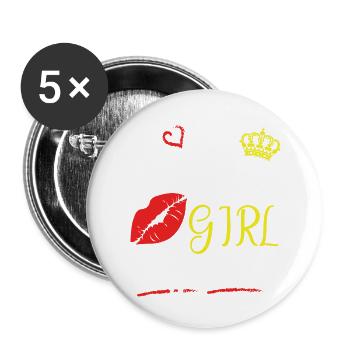 The Birthday Girl On August 11th Happy To Me Nana - Buttons large 2.2'' (5-pack) - white