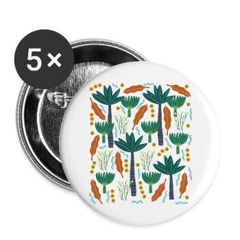 Tropical Dream - Buttons large 2.2'' (5-pack) - white
