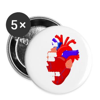 Ems Emt Paramedic Air Goes In And Out Blood Goes - Buttons large 2.2'' (5-pack) - white