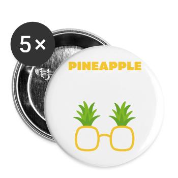 Pineapple Express Yourself - Buttons large 2.2'' (5-pack) - white