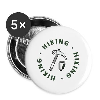 Hiking Tool - Buttons large 2.2'' (5-pack) - white