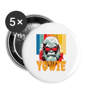 Unveiling the Mystery of Yowie - Buttons large 2.2'' (5-pack) - white