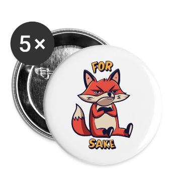 Witty For Sake Pun Animal Lover Sassy Statement - Buttons large 2.2'' (5-pack) - white