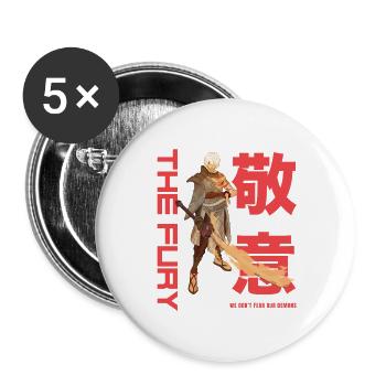 Demon Salyer Allusive - Buttons large 2.2'' (5-pack) - white