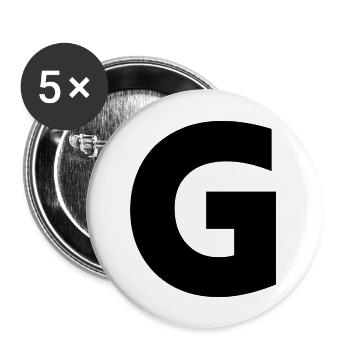G - Buttons large 2.2'' (5-pack) - white