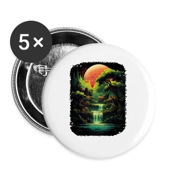 Bonsai Tree Bonsai Bowl Japanese Tree for a - Buttons large 2.2'' (5-pack) - white