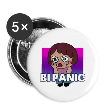 BI PANIC - Buttons large 2.2'' (5-pack) - white