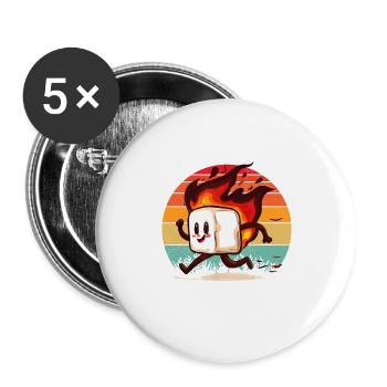 Burnt Out But Optimistic Sunset - Buttons large 2.2'' (5-pack) - white