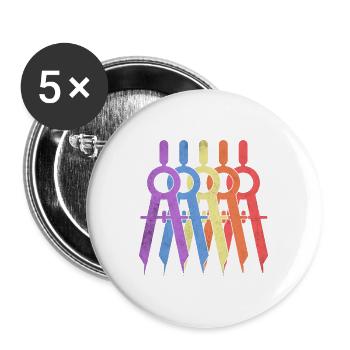 Architect Tool - Buttons large 2.2'' (5-pack) - white