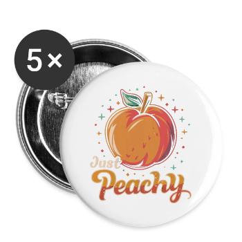 Just peachy - Buttons large 2.2'' (5-pack) - white