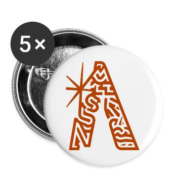 NORTH STAR outline - Buttons large 2.2'' (5-pack) - white