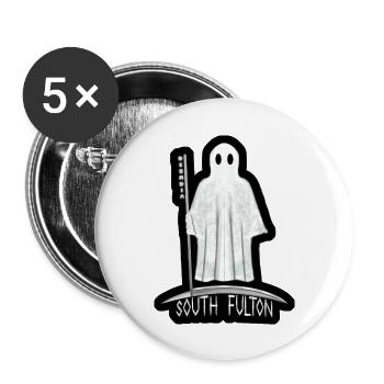 South Fulton Georgia - Buttons large 2.2'' (5-pack) - white
