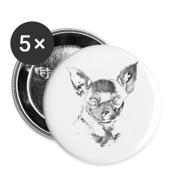 Chihuahua cute Chihuahuas pet - Buttons large 2.2'' (5-pack) - white