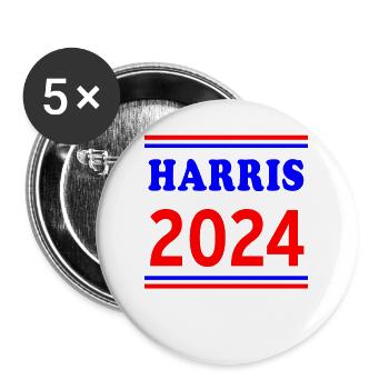 Kamala Harris 2024 - Buttons large 2.2'' (5-pack) - white