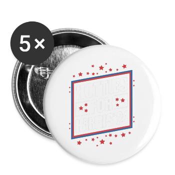 Hotties For Kamala Harris - Buttons large 2.2'' (5-pack) - white