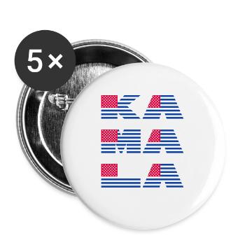 Kamala 2024 Kamala Harris For President - Buttons large 2.2'' (5-pack) - white