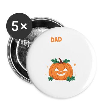 dad of the cutest pumpkin in the patch - Buttons large 2.2'' (5-pack) - white