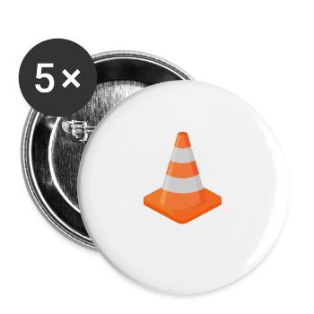 I Am A Traffic Cone Lazy Halloween Costume Easy - Buttons large 2.2'' (5-pack) - white