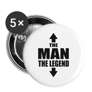 The Man The Legend Spring Break Macho Casanova - Buttons large 2.2'' (5-pack) - white
