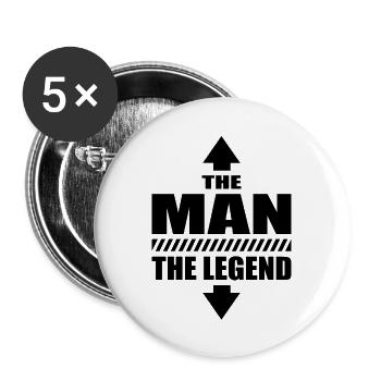 The Man The Legend Spring Break Macho Casanova - Buttons large 2.2'' (5-pack) - white