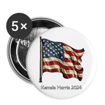 Kamala Harris 2024 - Buttons large 2.2'' (5-pack) - white
