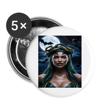 The appearance of the mysterious snake woman t-shi - Buttons large 2.2'' (5-pack) - white